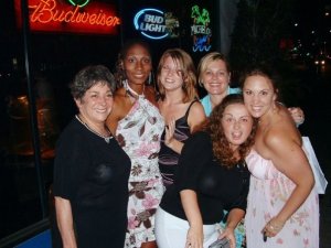 (from left) Maureen Jacobs Goodman, Towanda Braxton, Jennifer Lord, Kim Bookout, Josie Marie Harris, Sommer White